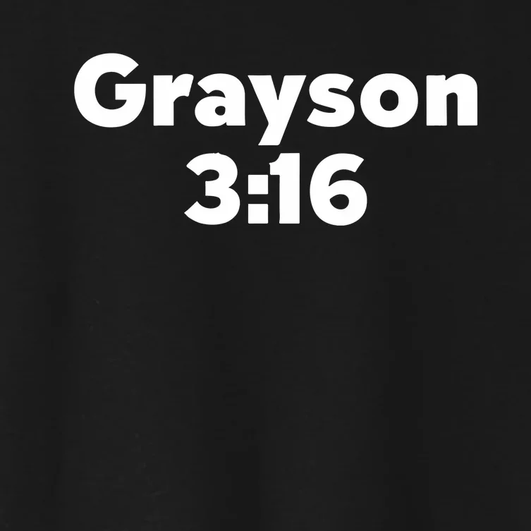 Grayson 3 16 I Just Broke Your Hand Women's Crop Top Tee