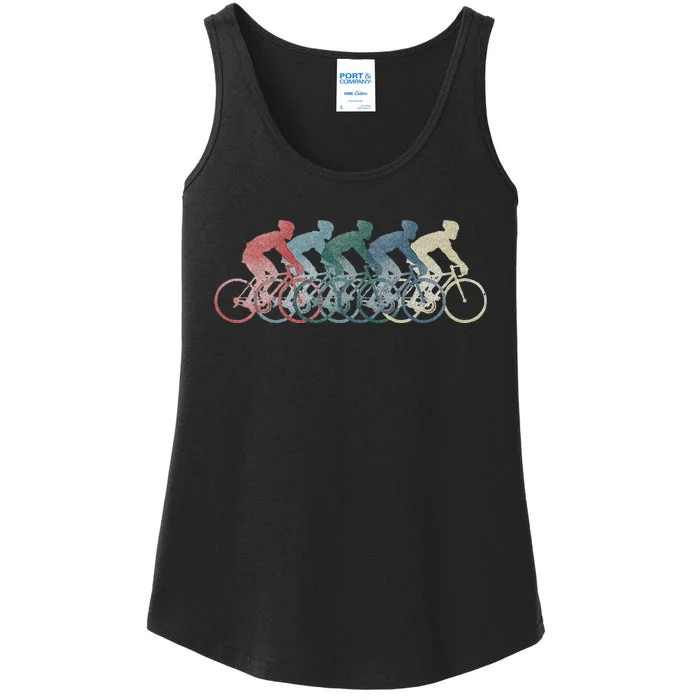 Graphic 365 Cycling Bike Sport Vintage Retro Ladies Essential Tank