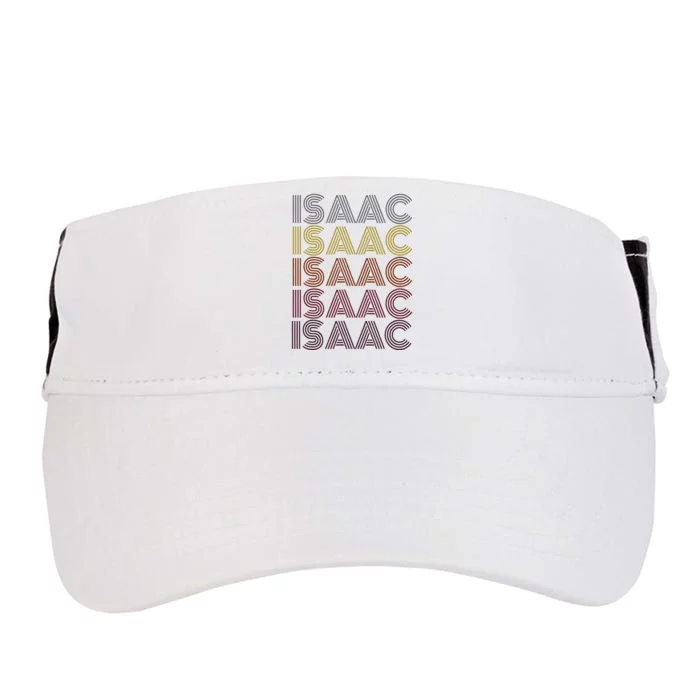 Graphic 365 First Name Isaac Retro Pattern Adult Drive Performance Visor