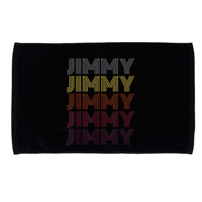 Graphic 365 First Name Jimmy Retro Pattern Vintage Style Microfiber Hand Towel