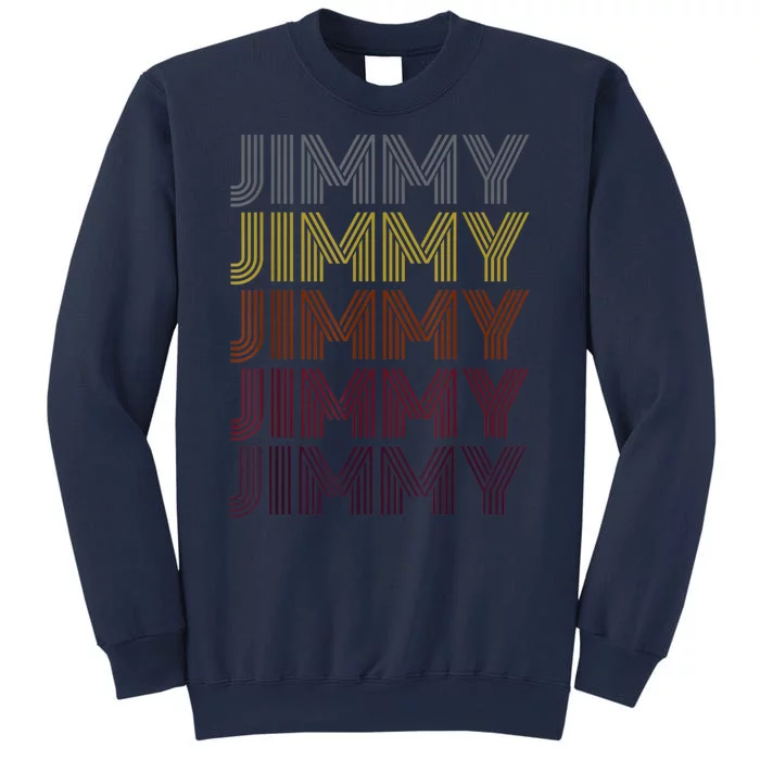 Graphic 365 First Name Jimmy Retro Pattern Vintage Style Sweatshirt