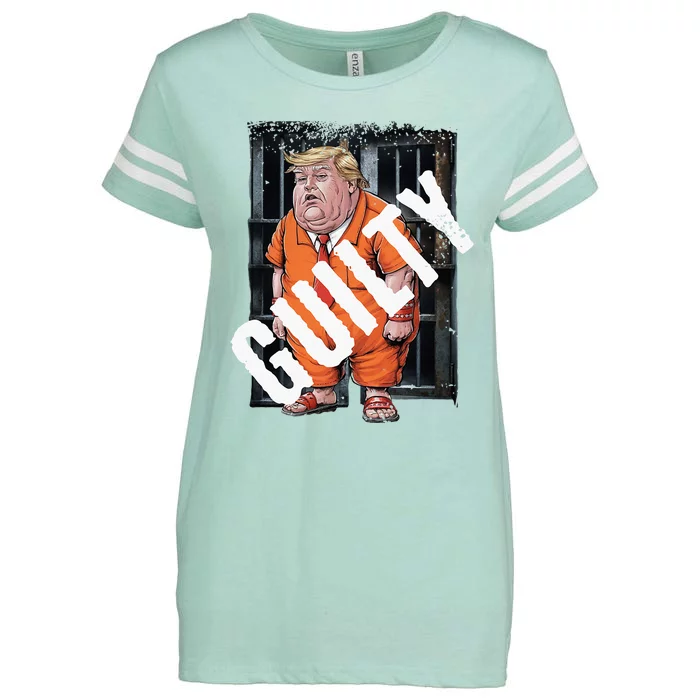 Guilty 34 Felonies 2024 Political Criminal Verdict Liberal Enza Ladies Jersey Football T-Shirt