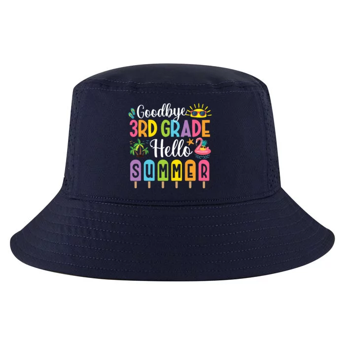 Goodbye 3rd Grade Hello Summer Popsicle Ice Last Day Cool Comfort Performance Bucket Hat