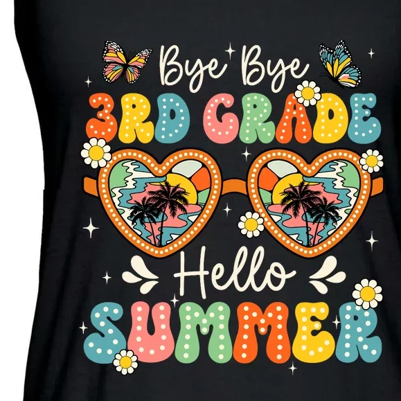 Goodbye 3rd Grade Hello Summer Last Day Of School Boy Ladies Essential Flowy Tank