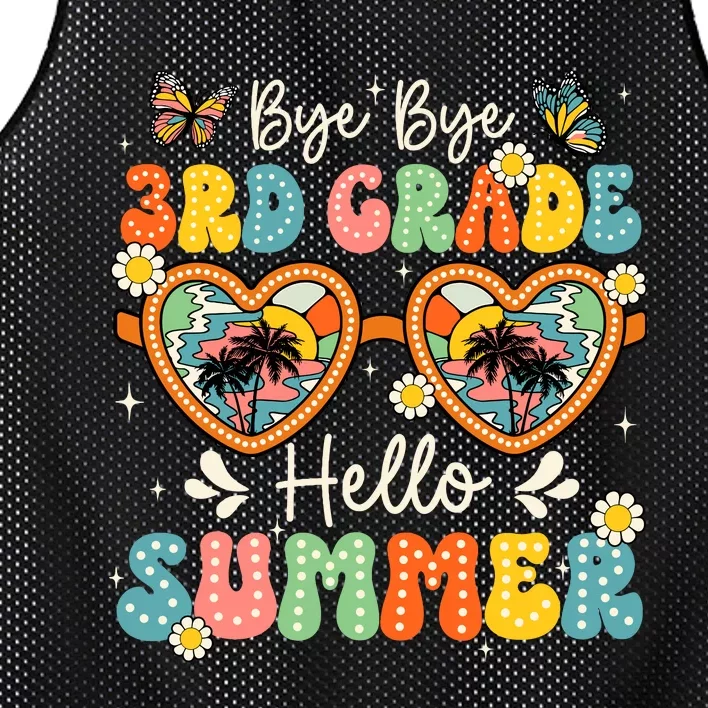 Goodbye 3rd Grade Hello Summer Last Day Of School Boy Mesh Reversible Basketball Jersey Tank