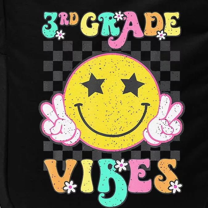 Girl 3rd Grade Vibes Smile Face Back To School Third Grade Gift Impact Tech Backpack