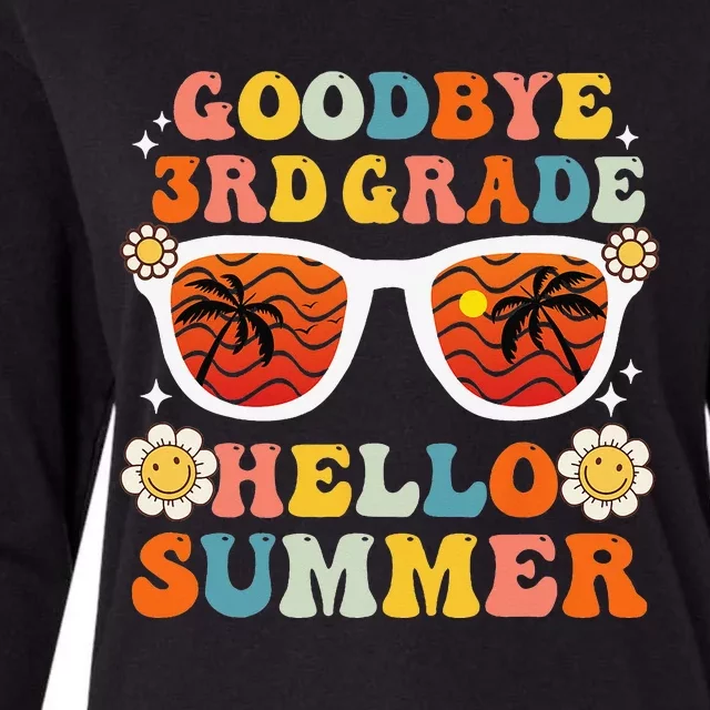 Goodbye 3rd Grade Hello Summer Funny Third Grade Graduate Womens Cotton Relaxed Long Sleeve T-Shirt