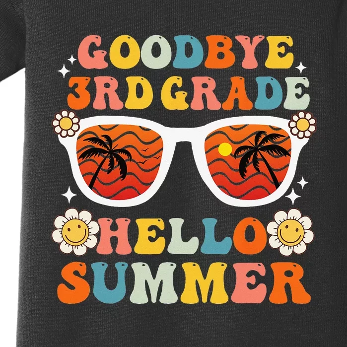 Goodbye 3rd Grade Hello Summer Funny Third Grade Graduate Baby Bodysuit