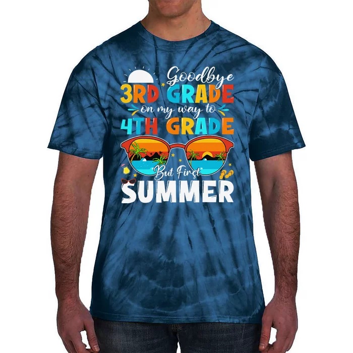 Goodbye 3rd Grade Graduation To 4th Grade Hello Summer Tie-Dye T-Shirt