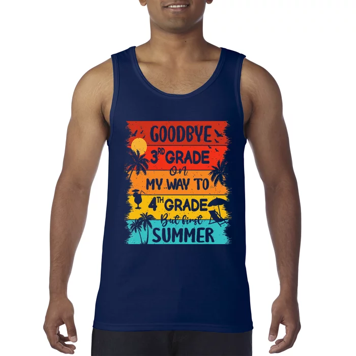 Goodbye 3rd Grade Hello Summer Last Day Of School Graduation Tank Top