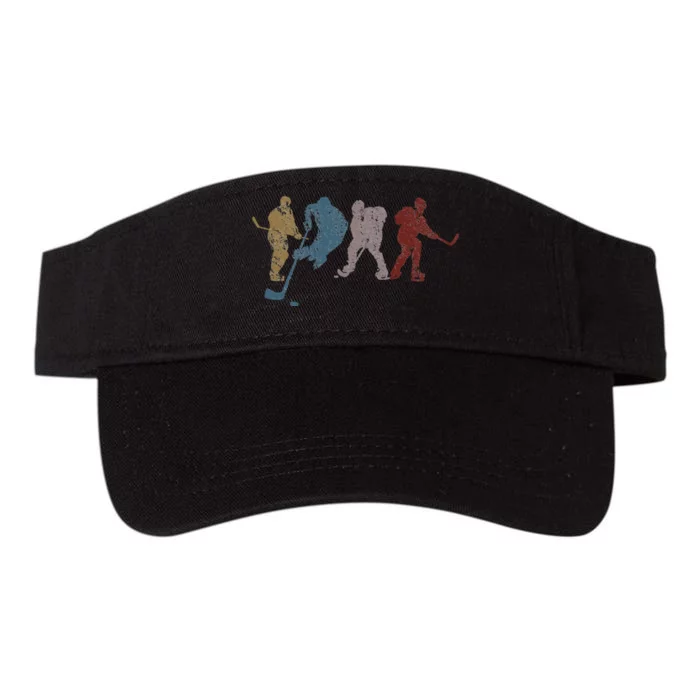 Graphic 365 Hockey Vintage Retro Sport Gift Valucap Bio-Washed Visor