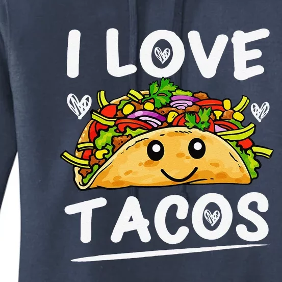 Graphic 365 I Love Tacos Cinco De Mayo Taco Women's Pullover Hoodie