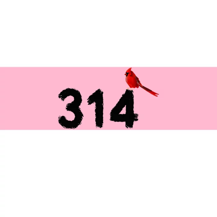 Ggt 314 Saint Louis Mo Red Bird Cardinal Stl Area Code Bumper Sticker