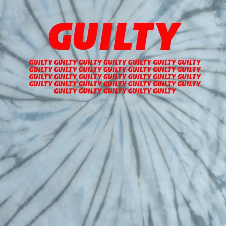 Guilty 34 Times With Red Letters Tie-Dye T-Shirt