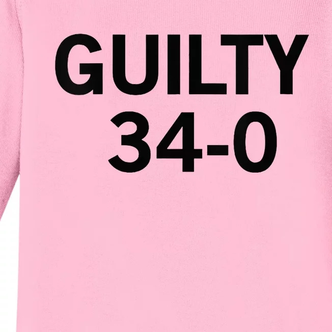 Guilty 34 To 0 Baby Long Sleeve Bodysuit