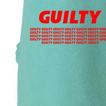 Guilty 34 Times With Red Letters Doggie 3-End Fleece Hoodie