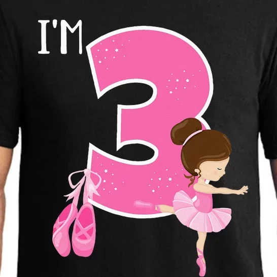 Girl 3 Year Old Ballerina 3rd Birthday Party Ballet Dancer Pajama Set