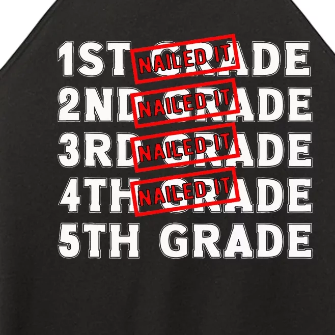 Goodbye 4th Grade Graduation Last Day School Hello 5th Grade Women’s Perfect Tri Rocker Tank