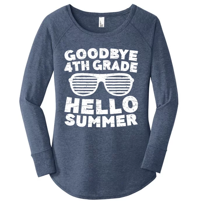 Goodbye 4th Grade Hello Summer Fourth Grade Graduate Women's Perfect Tri Tunic Long Sleeve Shirt