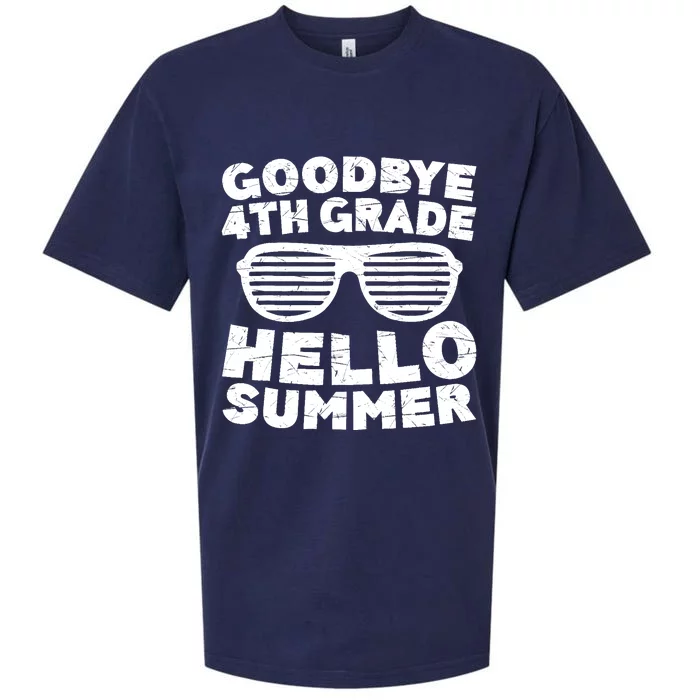 Goodbye 4th Grade Hello Summer Fourth Grade Graduate Sueded Cloud Jersey T-Shirt