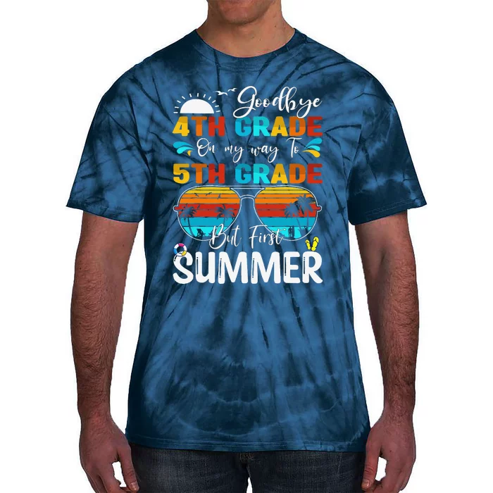 Goodbye 4th Grade Graduation To 5th Grade Hello Summer Tie-Dye T-Shirt