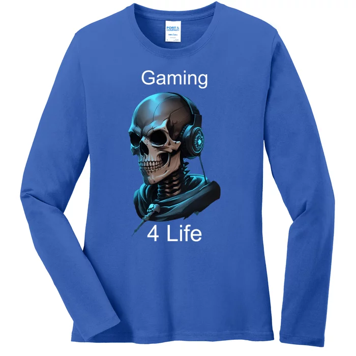 Gaming 4 Life Gamer Life Cute Gift Ladies Long Sleeve Shirt