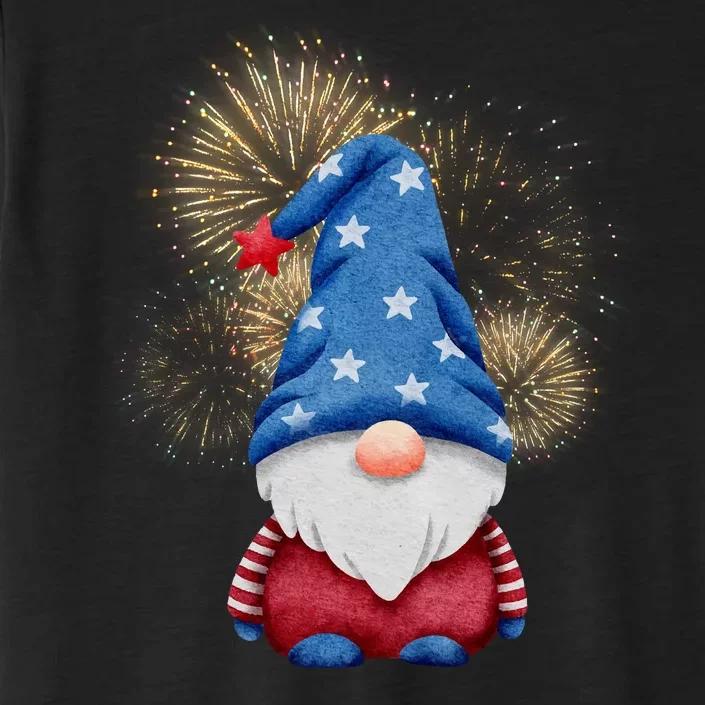 Gnome 4th Of July Firework ChromaSoft Performance T-Shirt