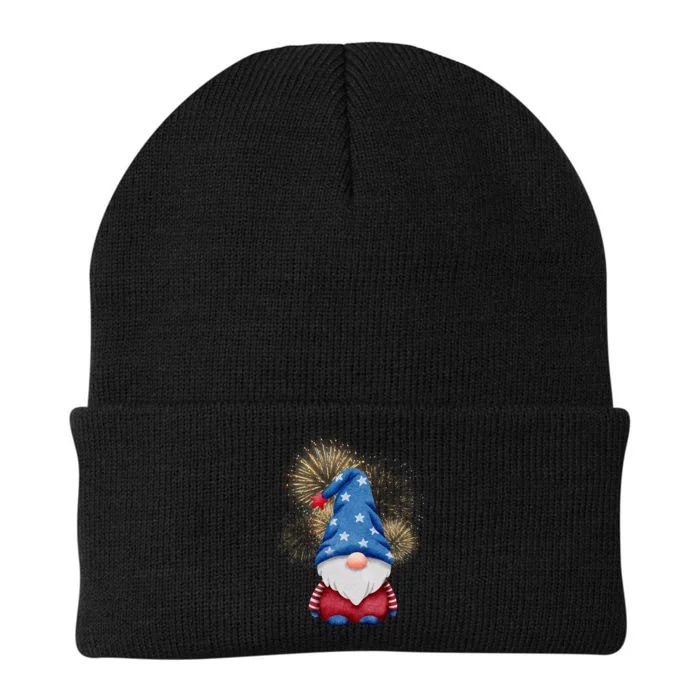 Gnome 4th Of July Firework Knit Cap Winter Beanie