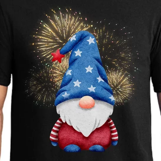 Gnome 4th Of July Firework Pajama Set