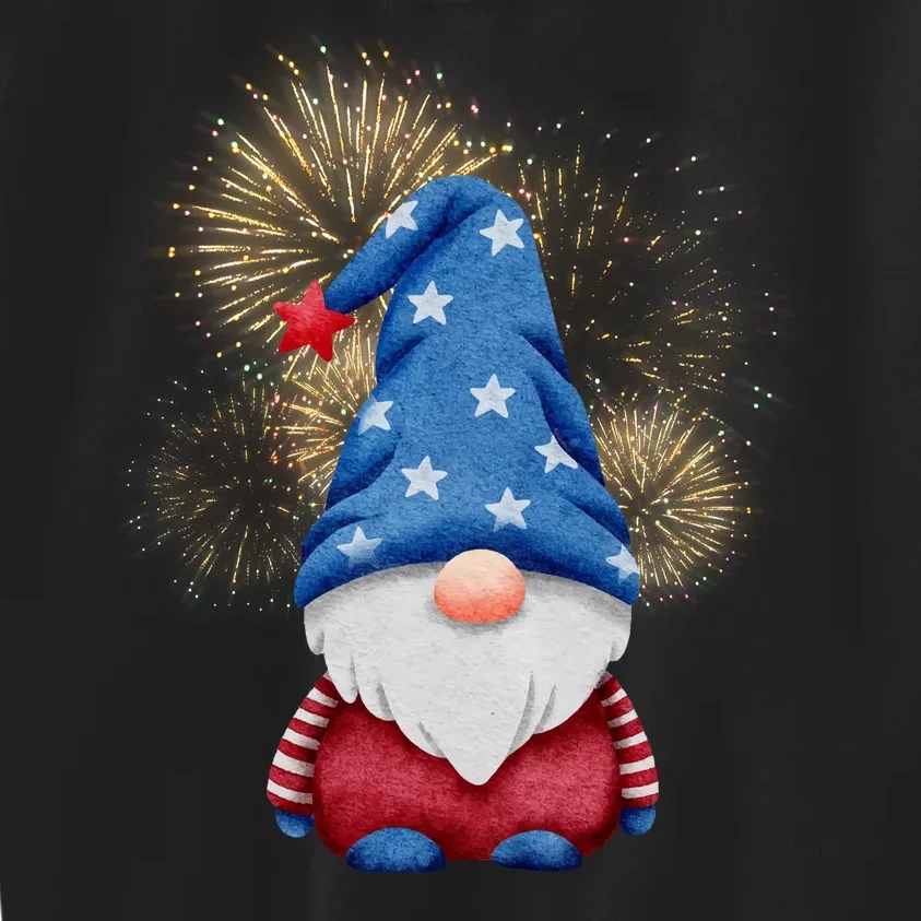 Gnome 4th Of July Firework Kids Sweatshirt