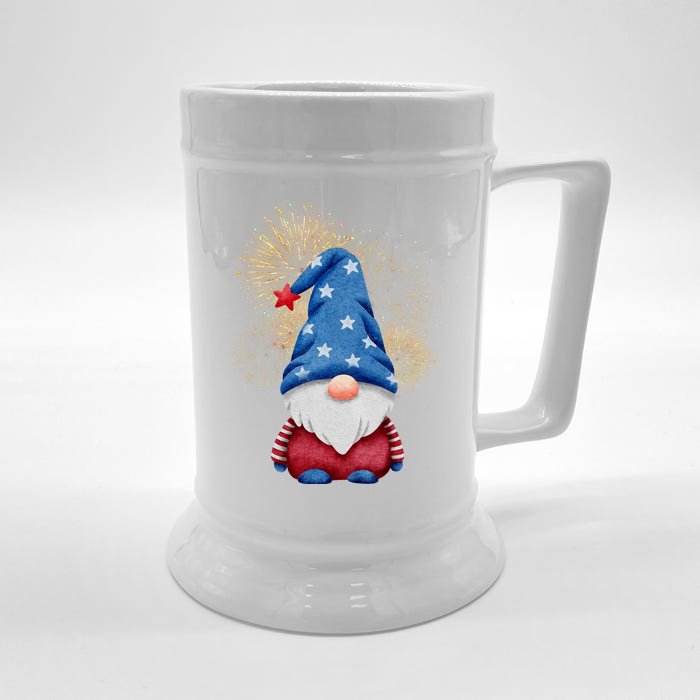 Gnome 4th Of July Firework Front & Back Beer Stein