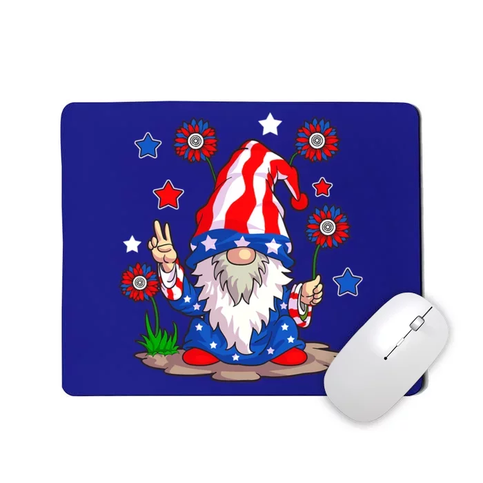 Gnomes 4th Of July Gnome Lover American Flag Gift Mousepad