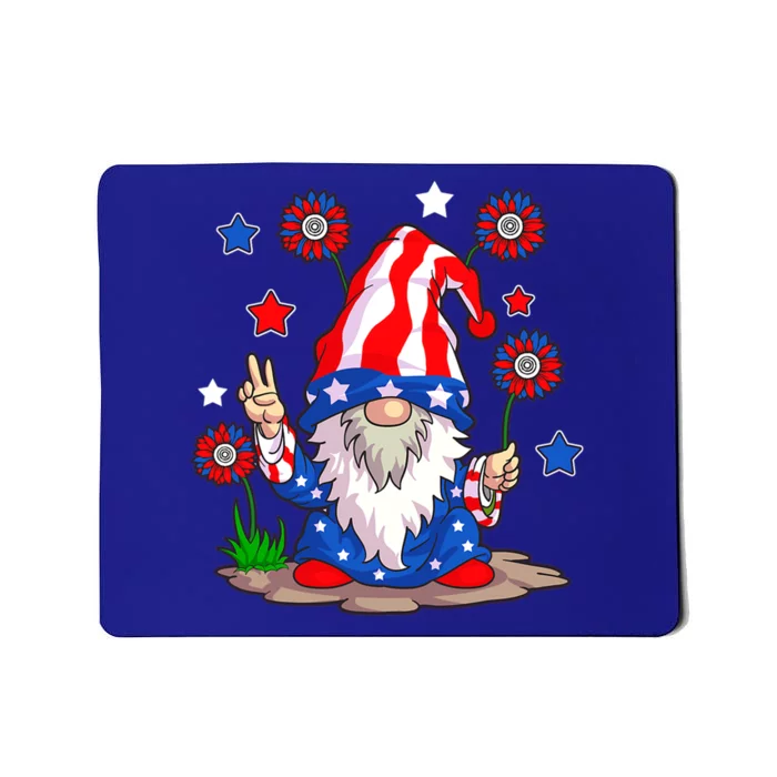 Gnomes 4th Of July Gnome Lover American Flag Gift Mousepad