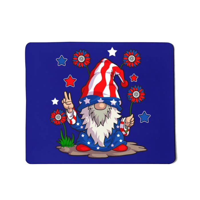 Gnomes 4Th Of July Gnome Lover American Flag Cute Gift Mousepad