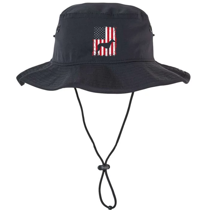 Greyhound 4th of July Patriotic American USA Flag Gift Legacy Cool Fit Booney Bucket Hat