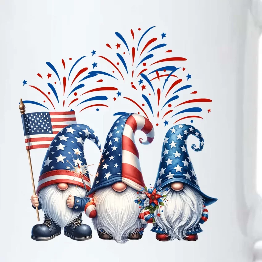 Gnomes 4th Of July Usa Independence Day Gift Black Color Changing Mug