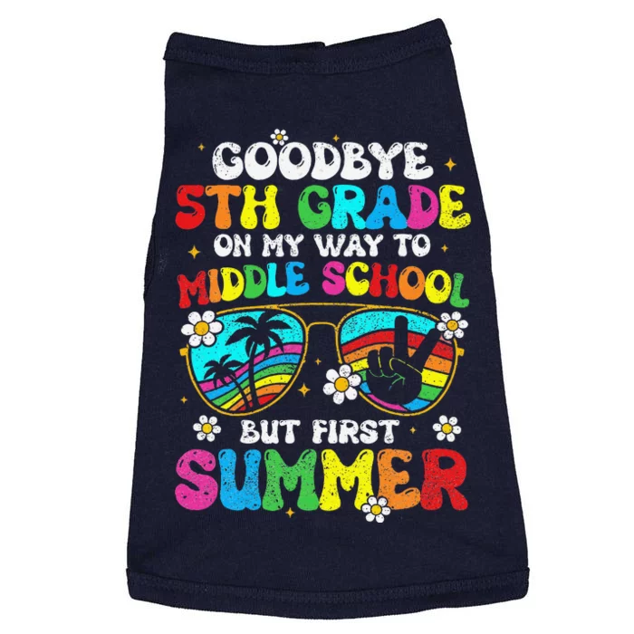 Goodbye 5th Grade Graduation To Middle School Hello Summer Doggie Tank