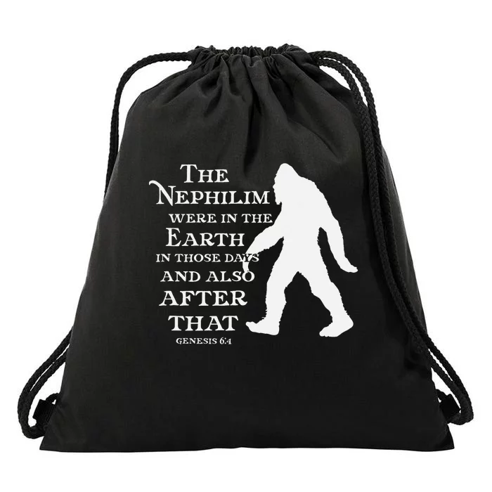 Genesis 64 Christian Sasquatch Drawstring Bag