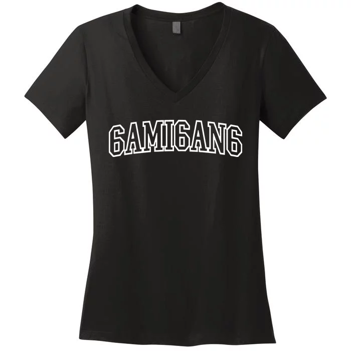 Gami 6ami6an6 Women's V-Neck T-Shirt