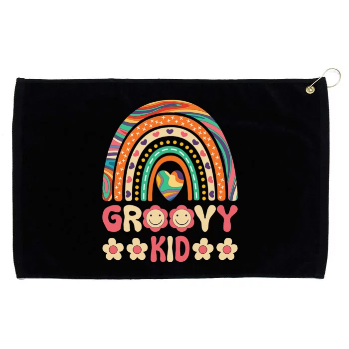 Groovy 60s Theme Costume 70s Style Outfit Rainbow Hippie Grommeted Golf Towel