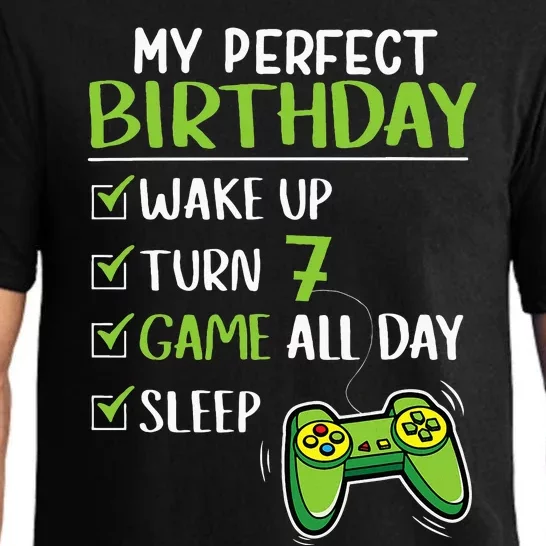 Gamer 7th Birthday Gaming 7 Years Old Perfect Gift Pajama Set