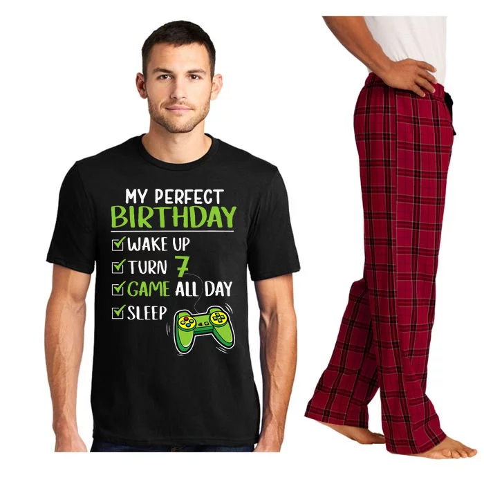 Gamer 7th Birthday Gaming 7 Years Old Perfect Gift Pajama Set