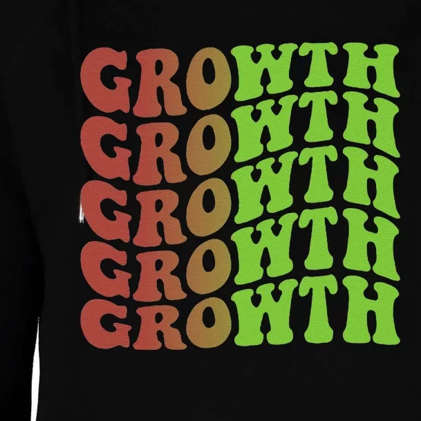 Growth 70s Christmas Inspirational Womens Funnel Neck Pullover Hood