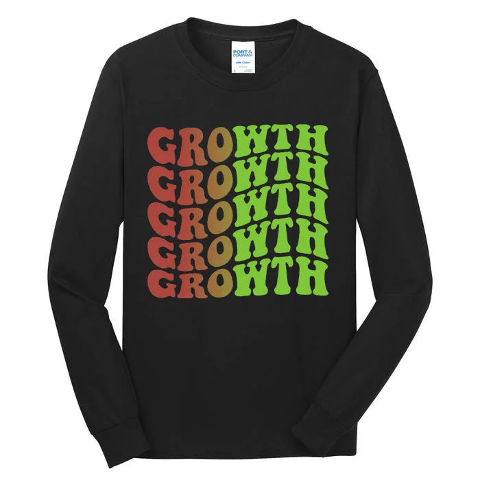 Growth 70s Christmas Inspirational Tall Long Sleeve T-Shirt