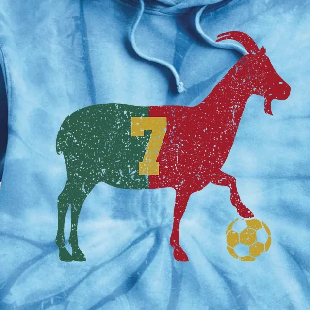 Goat 7 Football Soccer Tie Dye Hoodie