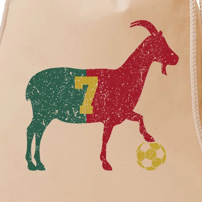 Goat 7 Football Soccer Drawstring Bag