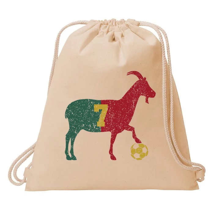 Goat 7 Football Soccer Drawstring Bag