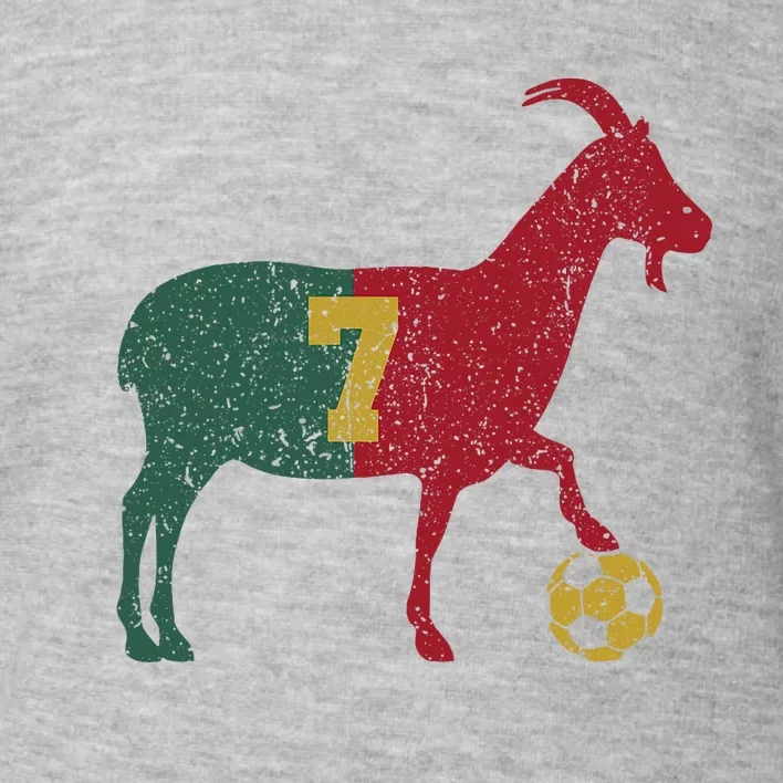 Goat 7 Football Soccer Toddler Sweatshirt