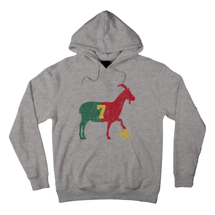 Goat 7 Football Soccer Tall Hoodie