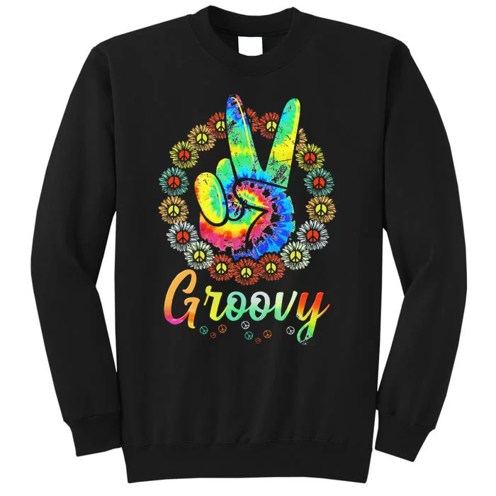 Groovy 70S Tie Dye 70s Retro 70S Hippie Costume Tall Sweatshirt